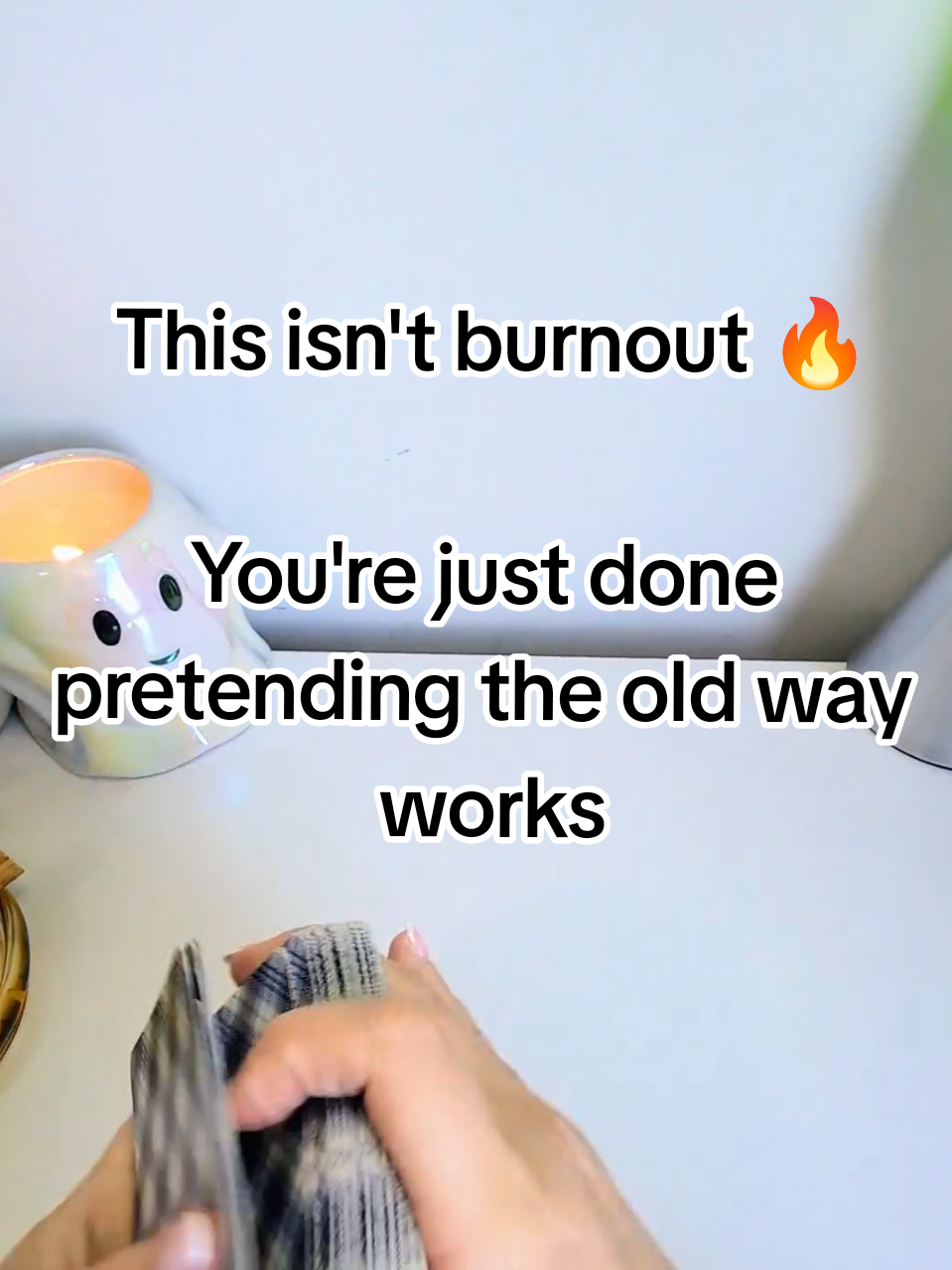 You’re not behind! You’re just done doing it the old way.❤️‍🔥 #tarotreading #burnout #spiritualtiktok #emotionalhealing #trendingnow 