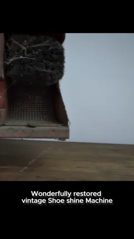 Wonderfully restored vintage Shoe shine machine #restoration #satisfying #asmr #antique #rusty 