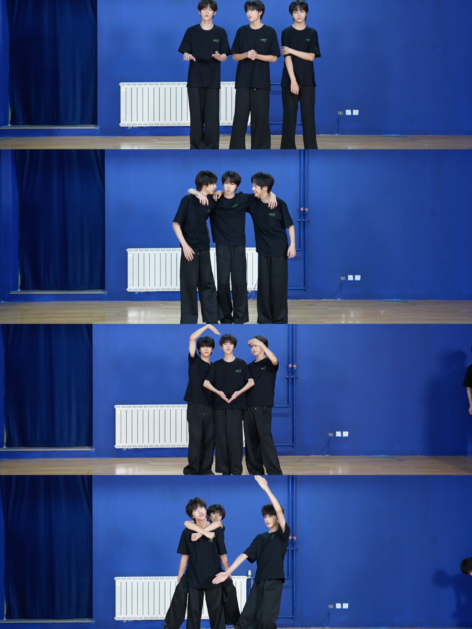 hug with 💓 #TF家族练习生 #HeartBeating #fyp