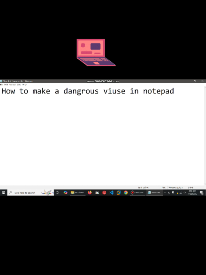 How to Make a virus 🦠🦠  #Cmd #Notepadvirus #batchfile #Computervirus #mrhacker 