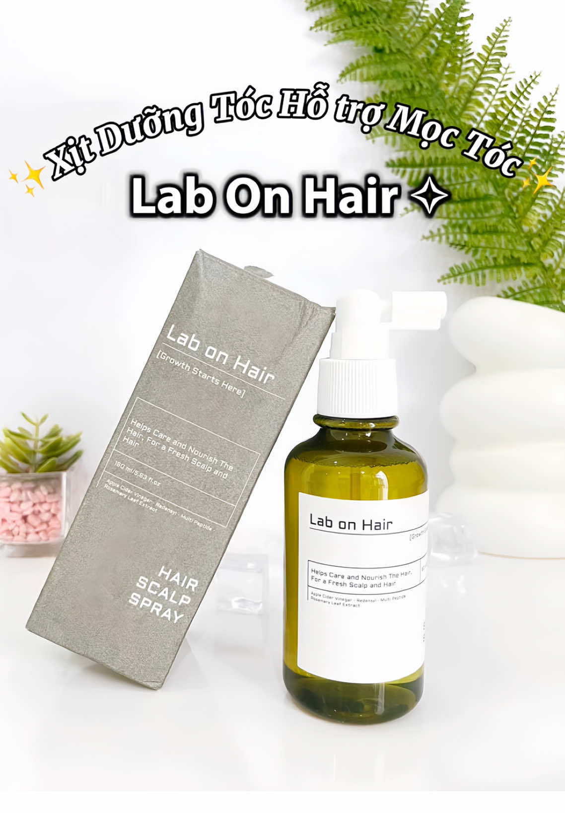 Xịt dưỡng tóc Lab On Hair ,giúp giả.m gãy rụng tóc & hỗ trợ mọc tóc #xitduongtoc #duongtoc #labonhair #hair #chamsoctoc #xuhuong #viral #fyp 