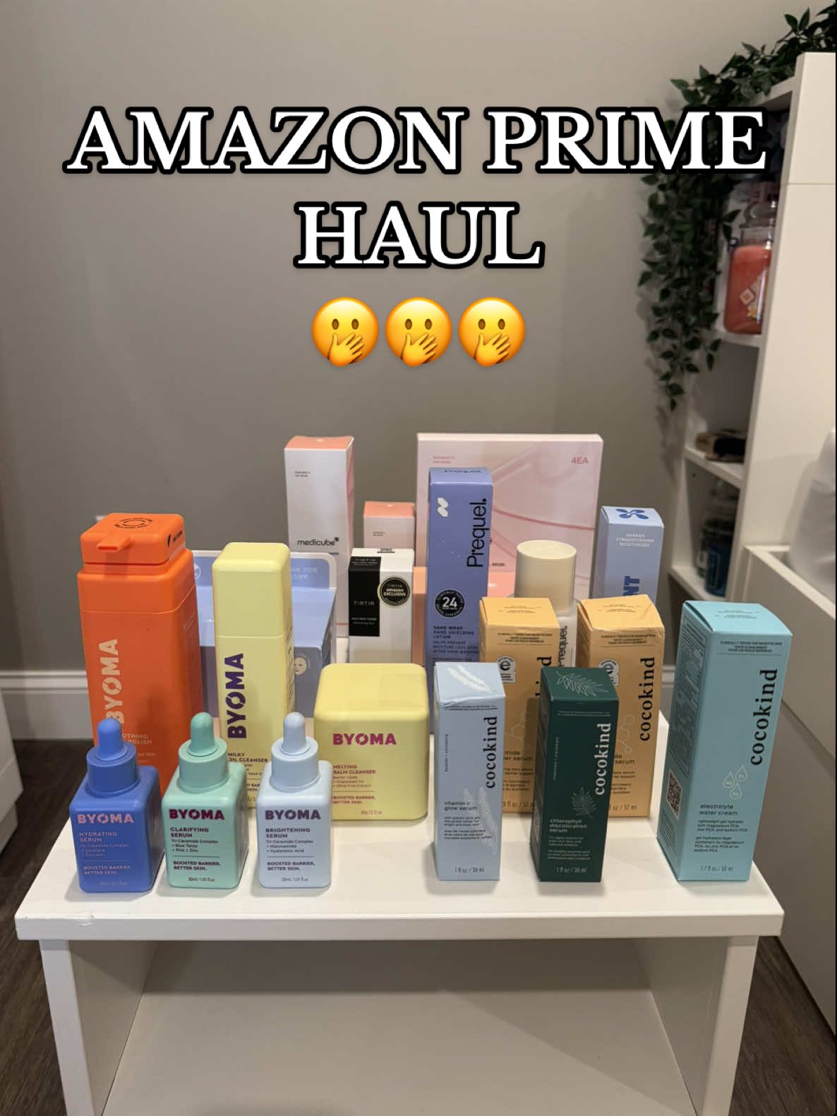 @Amazon Prime haul went crazy this year!! 🫢🫢🫢 did we get anything similar??📦 - 50% off @byoma  - 30% off @cocokind  - 20% off @Prequelskin  - 20% off @Experiment Beauty  - 30% off @TIRTIR Inc.  - 50% off @medicube global  #amazon #amazonprime #primeday #amazonhaul #skincarehaul #packagehaul #package #skin #skincare #cocokind #cocokindskincare #byoma #byomaskincare #affordableskincare #amazonprimevideo #amazonprimehaul