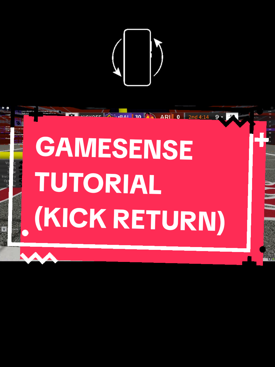 Gamesense Tutorial (Kick Returns) #footballfusion #roblox #football #tutorial #gaming #howto #improvement 