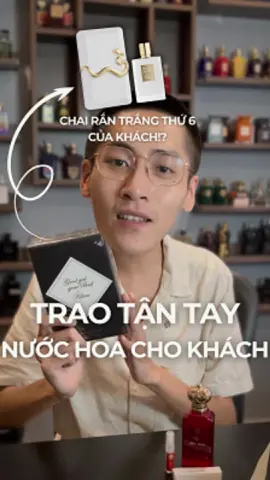 Nay mình đích thân đi ship trao tận tay khách quý đã mua con rắn trắng đến lần thứ 6 😝#fyp #highbarperfume #nuochoa #reviewnuochoa #nuochoanam 