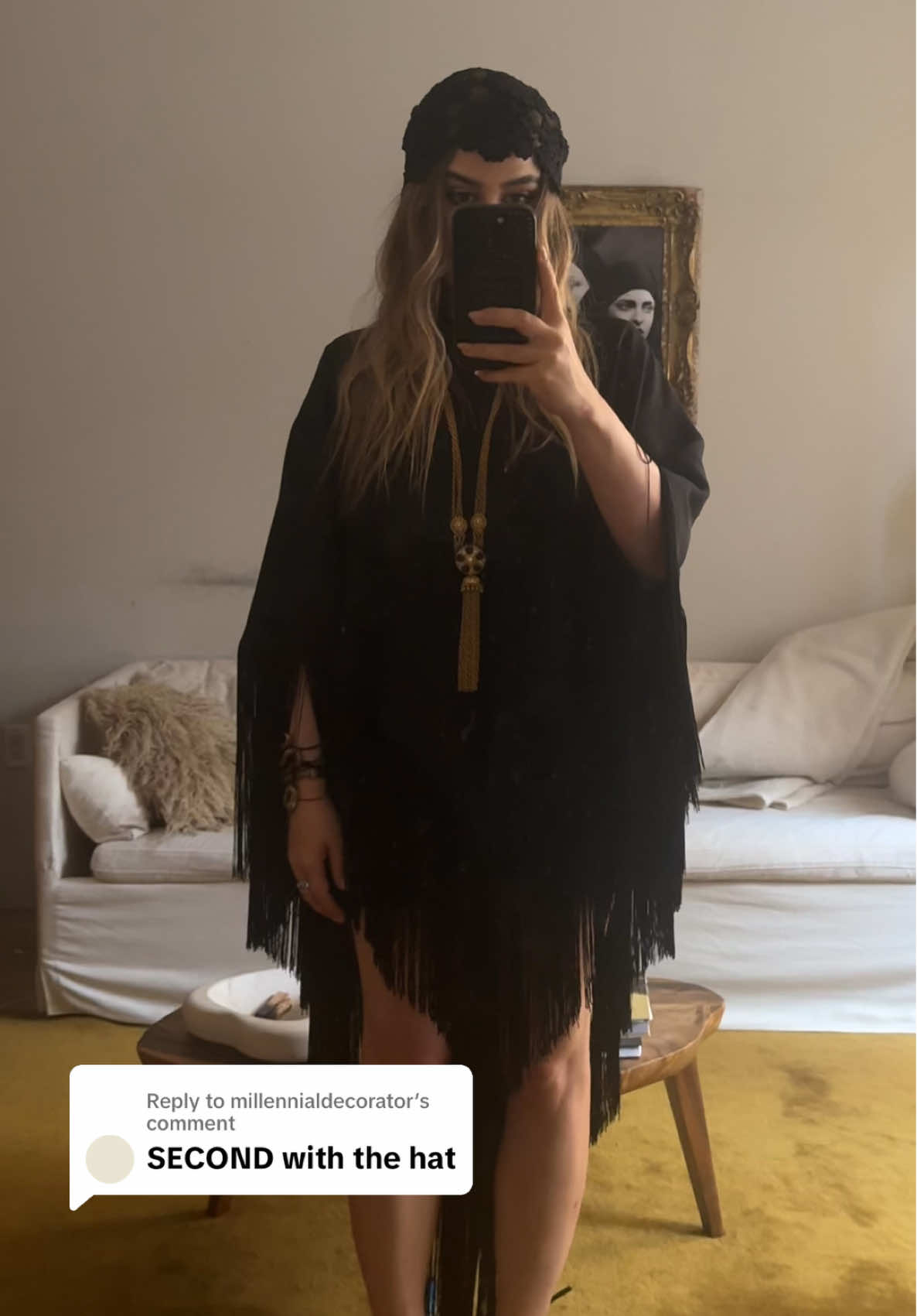 Replying to @millennialdecorator this lil shimmy shaker just felt right 💃 #fashiontiktok #outfitinspo #personalstyle #chloe 