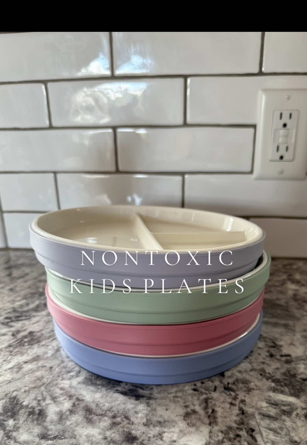 Loving our new #nontoxic kids plates from @Elk and Friends 🫎 !! I’m so glad we made the switch! Adding their stainless steel plates to my list next!  🔗 I’ve linked these plates and all of my other favorite nontoxic meal time items on my amazon storefront under “meal time for your Littles” link is in the bio!  ##elkandfriends##nontoxicliving##lowtox##toddlermeals##momlife##porcelainplates