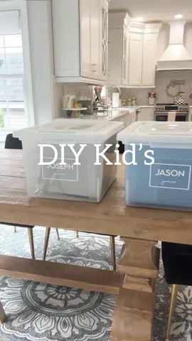 DIY Kid’s Milestone box📚 Comment BOX to have the link sent right to you.  I love having these for the boys. I keep all of their important school work, health forms, and other documents I want to save. With school starting soon it’s the perfect time to get organized. #milestones #backtoschool #homeorganization   #organizationtips #organizationhacks  