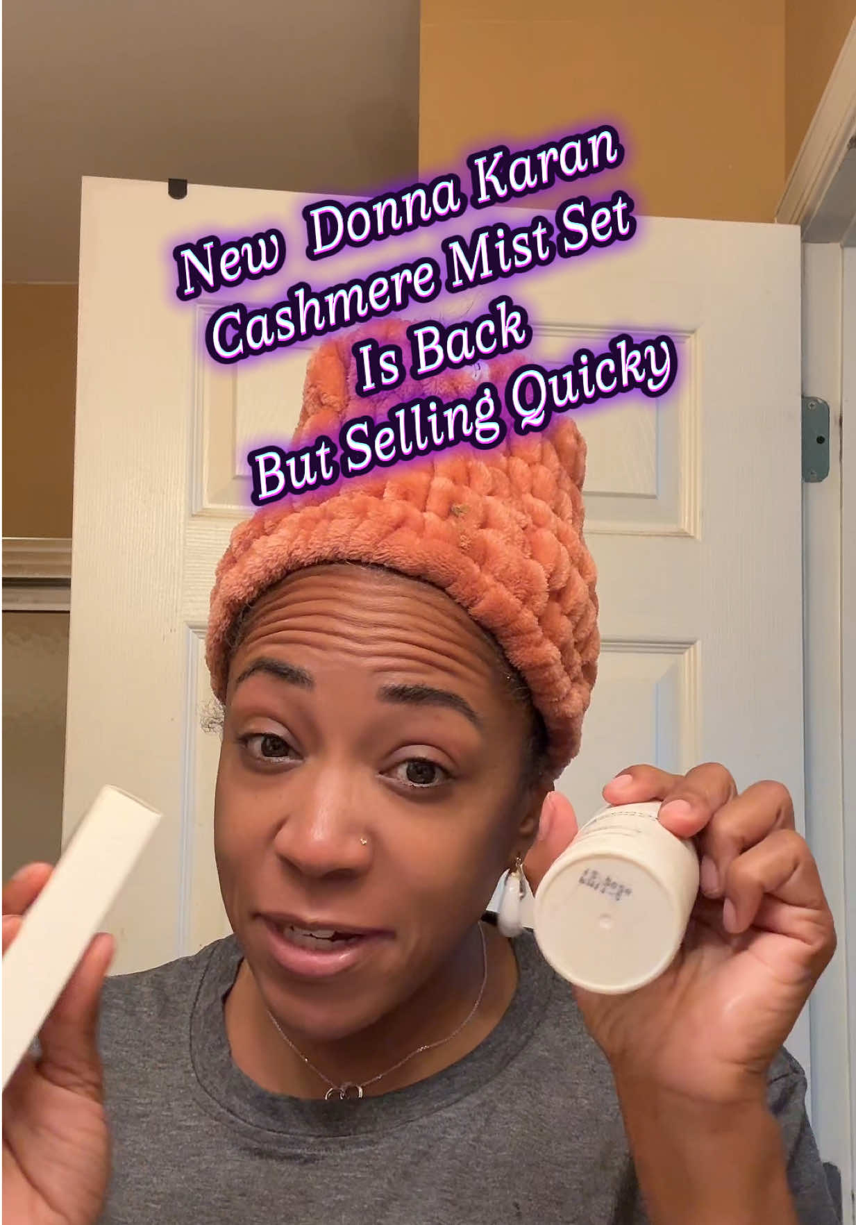 Yall - don’t miss out on this deal AGAIN!!! #limited #donnakaran #donnakarancashmeremist #deodorant #perfume #perfumetok #fragrance #luxury #cashmeremist #fyp #showerroutine 