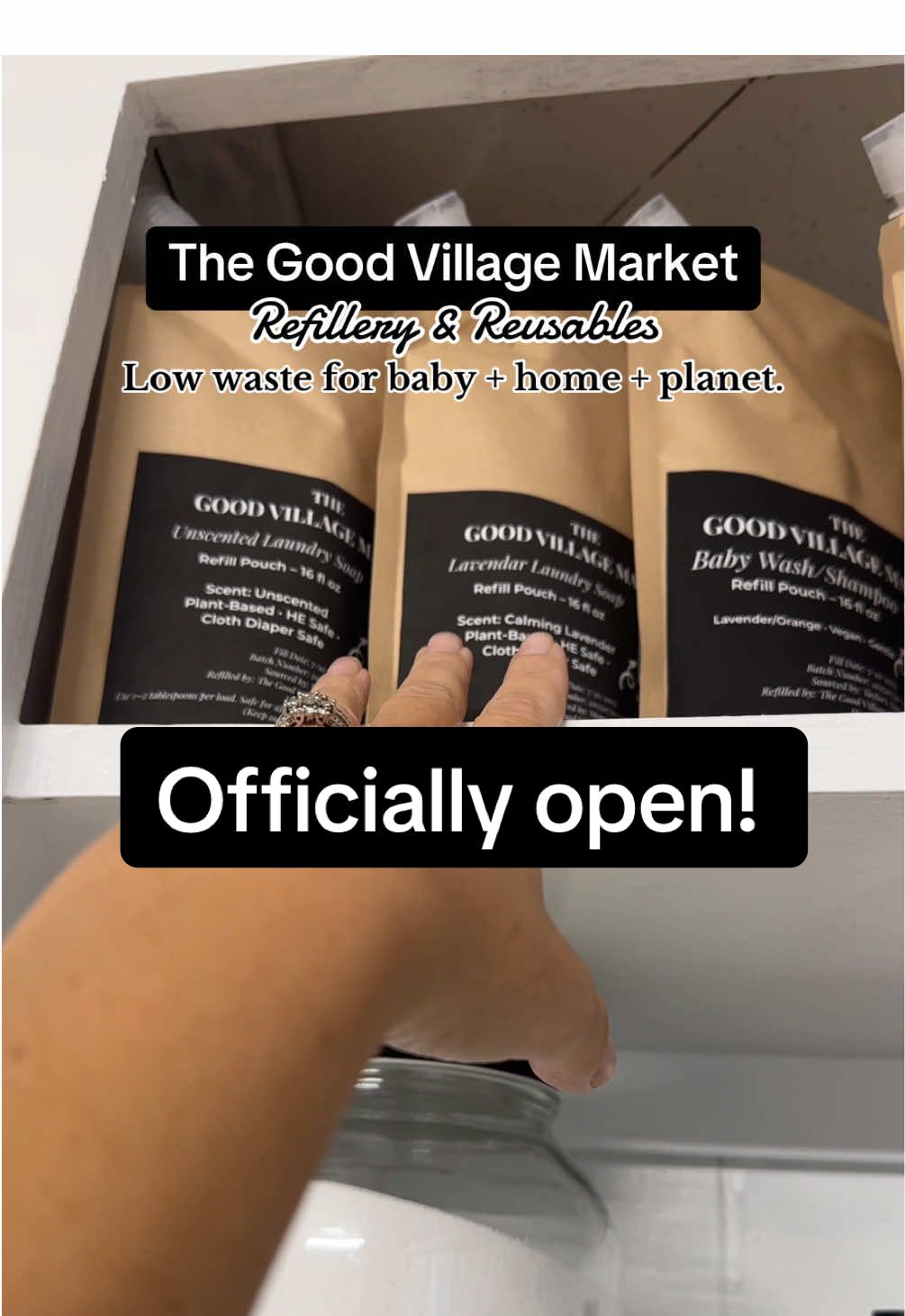 ✨ We’re officially live! The Good Village Market is open — your new go-to for low waste, low tox, and totally doable eco living. 💧 Shop refills, reusables, and baby must-haves all in one place. Let’s make sustainable living feel simple (and cute). 💚 🛍️ Shop now → shopthegoodvillage.com #TheGoodVillageMarket #RefilleryLaunch #SustainableLiving #LowWasteLifestyle #EcoFriendlyHome #ClothDiaperCommunity #SmallBizLaunch #SupportMoms #EcoShop #LowToxLiving #RefillReimagineReuse #OhioMoms #ShopSustainable