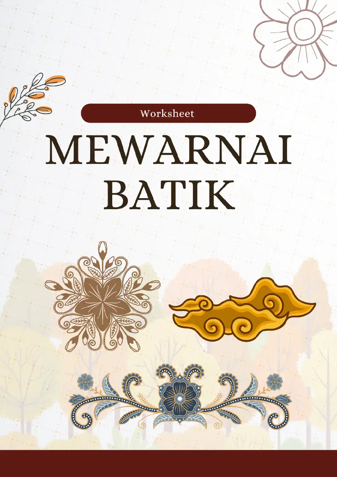 Membatik adalah seni menggambar atau menghias kain dengan menggunakan lilin (malam) dan canting untuk membuat pola atau motif tertentu. Proses ini melibatkan beberapa tahapan, mulai dari membuat pola di atas kertas (nyungging), memindahkan pola ke kain (njaplak), menutup bagian kain yang tidak ingin diwarnai dengan malam (nglowong, nembok), hingga pewarnaan dan pelorodan (pelepasan malam). #sekolahdasar #paud #mewarnai #mewarnaigambar #mewarnaibatik 