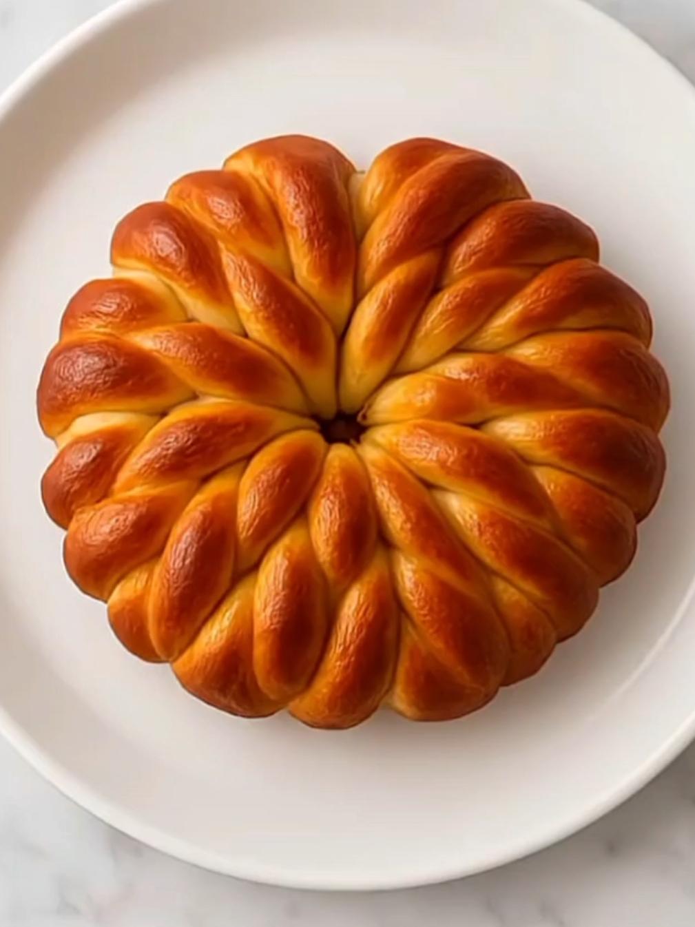 Flower bread 🌹🥚🥐🥨 🫙Ingredients: 1\2 cup (100ml) lukewarm milk 1\2 cup (100ml) lukewarm water 5 Tbsp (60g)  sugar 1 tsp (5g) dry yeast 1 egg 4 Tbsp (50g) butter 3 Tbsp (50ml) vegetable oil 500g flour 1 tsp (4g) salt One egg yolk+1 Tbsp milk #pastry #breadrecipe #sweetbread #EasyRecipe #breadtok #americanbread #americanfood #homemade #america #unitedkingdom #usa #fyp 