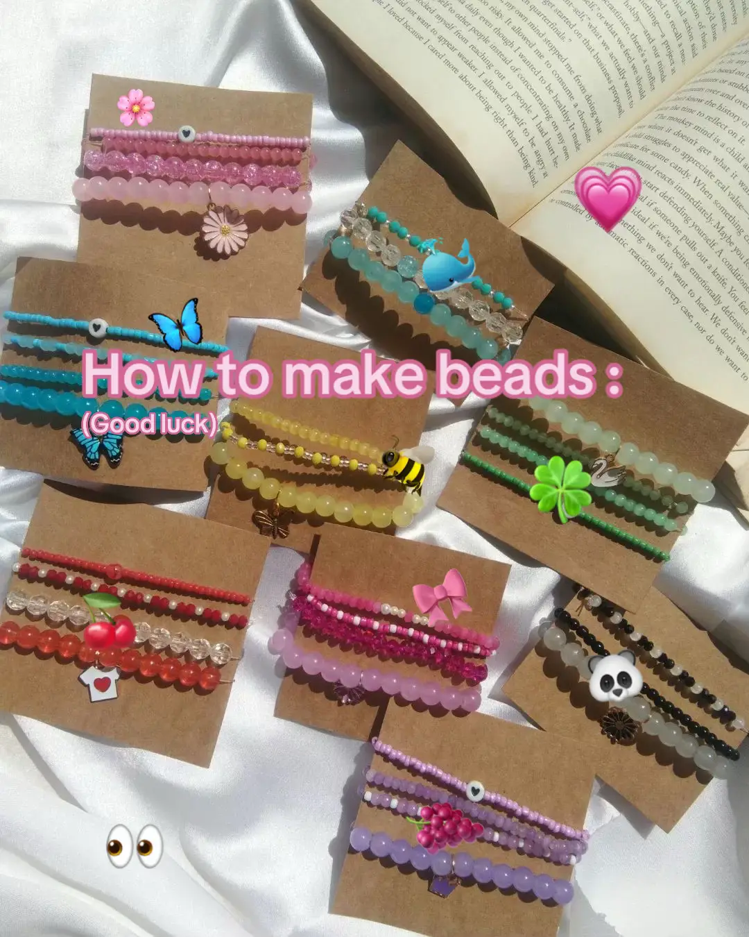 Some Little Tutorials How To Make Beads !💝💖 (I hope this help) #beads #aestheticvideos #viral #tutorial #crafting #cuteeee #fyp #inspiration #pinterest 