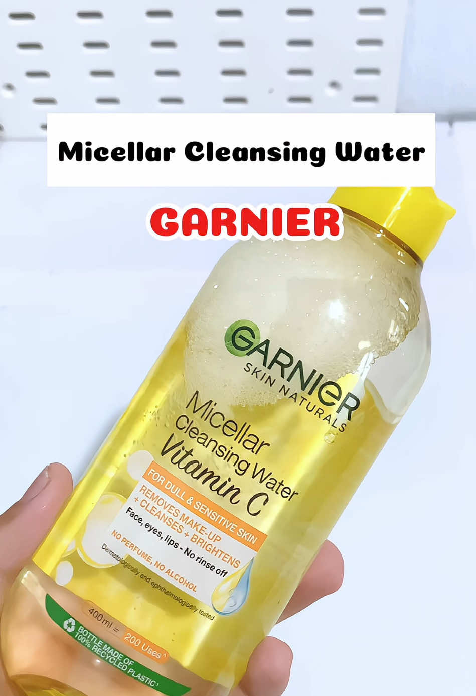 Nước tẩy trang Garnier#nuoctaytrang#nuoctaytranggarnier #garnier#xuhuong#viral #LearnOnTikTok #otis✨review 