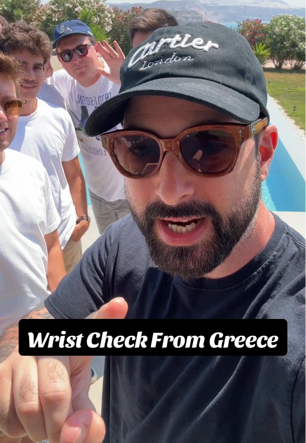Vintage watch wrist check with some friends in Milos Greece. #watchtok #rolex #vintagewatch #patek #patekphilippe #boucheron #watchdealer 
