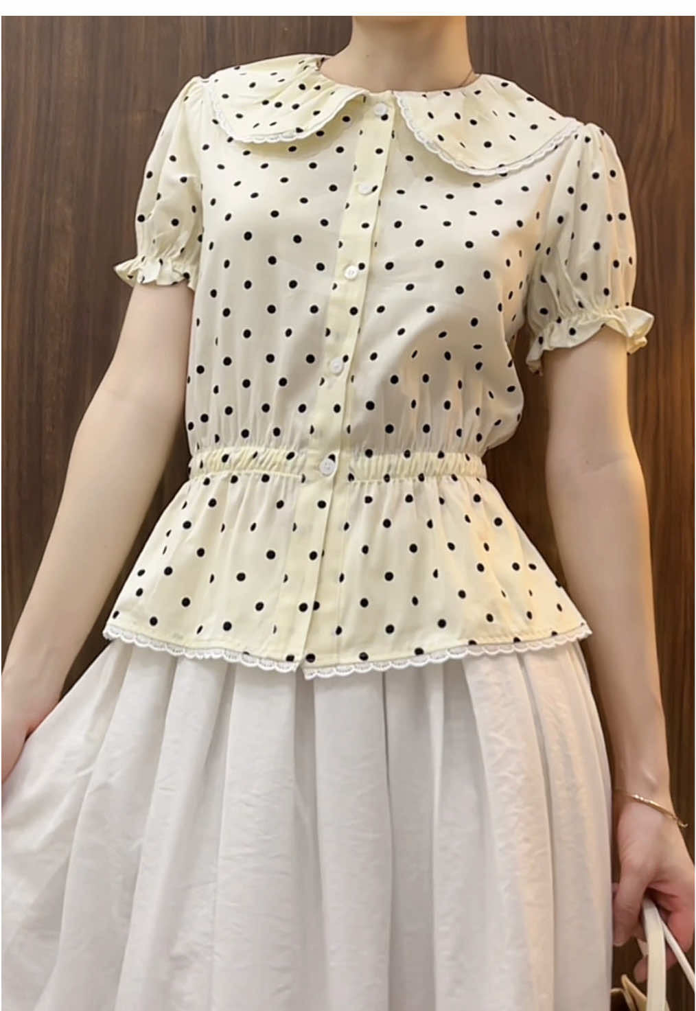 +1 chấm bi 🙂🌸🌻🌥️✨ #reviewthoitrang #aosomi #sominu #babydoll #aochambi #aohoanhi 