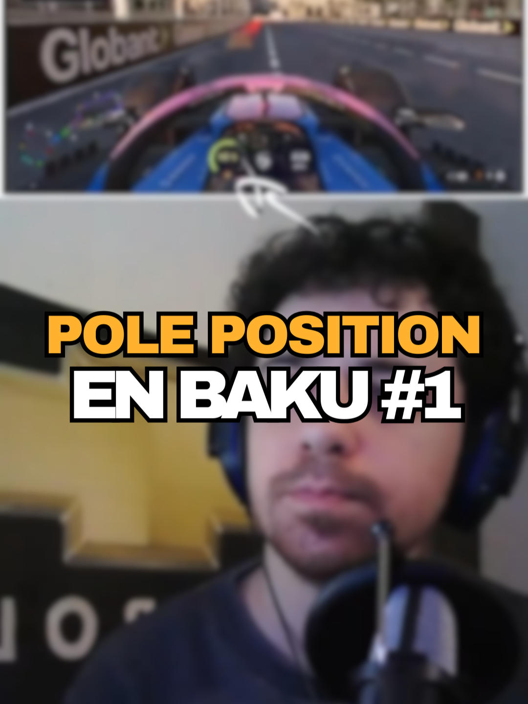 POLE POSITION 1️⃣🏁 ¿DONDE🤔? EN BAKU 🇦🇿 PAPA (MODO CARRERA COLAPINTO) #f1 #gaming #simracing #gameplay #streamer #colapinto #modocarrera #fyp #paratii