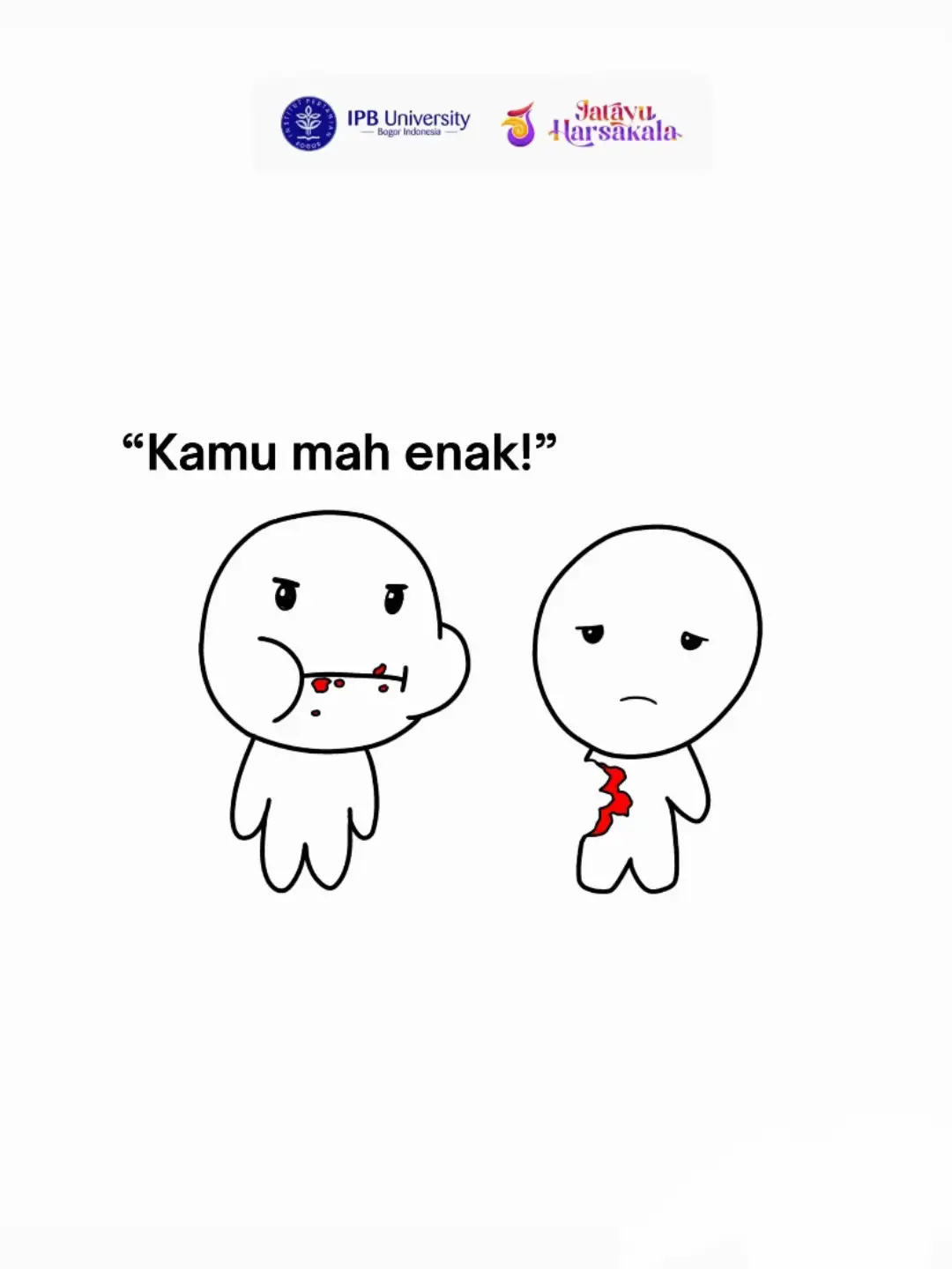 “Aamiin, makasih yaaa.” Itulah hal yang selalu aku ucapkan ketika mendapati orang-orang berbicara kepadaku “Kamu mah enak!” karena aku tahu mereka hanya melihat dan berbicara seperti itu sesuai apa yang mereka lihat tanpa memahami. Akan tetapi, seberapa keras perjuangan kita hanya diri sendiri, Allah SWT, dan orang-orang terdekatlah yang menjadi saksi serta dapat memahaminya. Benar begitu, kan?  #IPBUniversity #7Habits #UnderstandToBeUnderstood