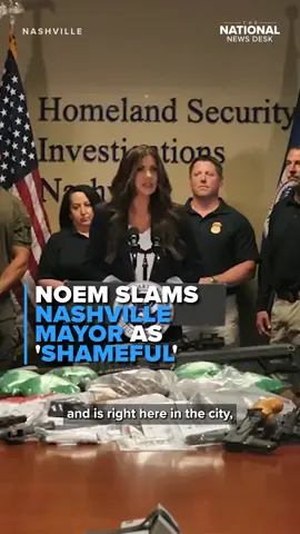 DHS Sec. Kristi Noem called out Nashville’s mayor on Friday for “doxxing” ICE agents and says Freddie O’Connell needs to do his job and stop “playing politics.” #kristinoem #nashville #mayor #ice #immigration #deportation