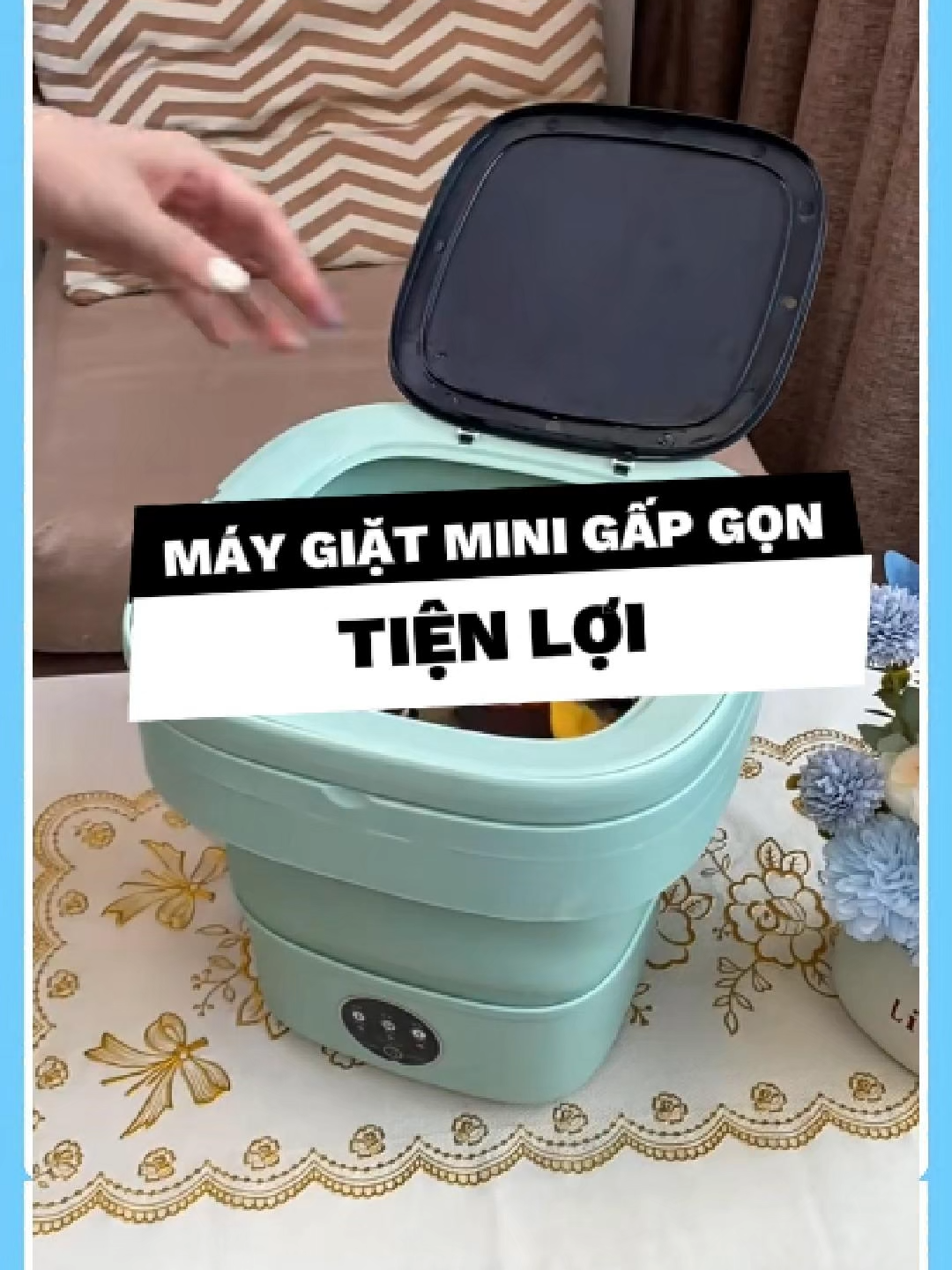 🧦 Máy Giặt Gấp Gọn – Giặt Riêng Từng Đôi Tất Siêu Sạch! #maygiatgapgon #duyne0710 #giadungthongminh #giadungtienich #xuhuong #fyp