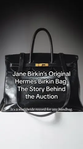 #JaneBirkin’s original #Hermès #Birkin bag made history—again—last week when it sold for a record-breaking €8.6 million ($10.1 million) at #SothebysParis. That moment was two years in the making.  In the latest episode of #SothebysStories, our Global Head of Fashion & Handbags Morgane Halimi explains just how the Original Birkin came to auction.  Shop over 200 Hermès Birkin bags available for immediate purchase on Sothebys.com. 