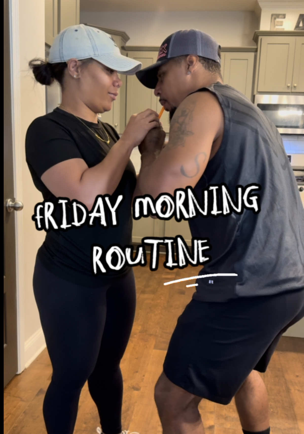 Happy Friday ya’ll 💕 It took every ounce of strength for me to get out the bed and go to that gym this morning. That and that man in my ear telling me to get up 😂 #husbandwife #wifelife #foryoupage #dailyvlog #friday #ditl 
