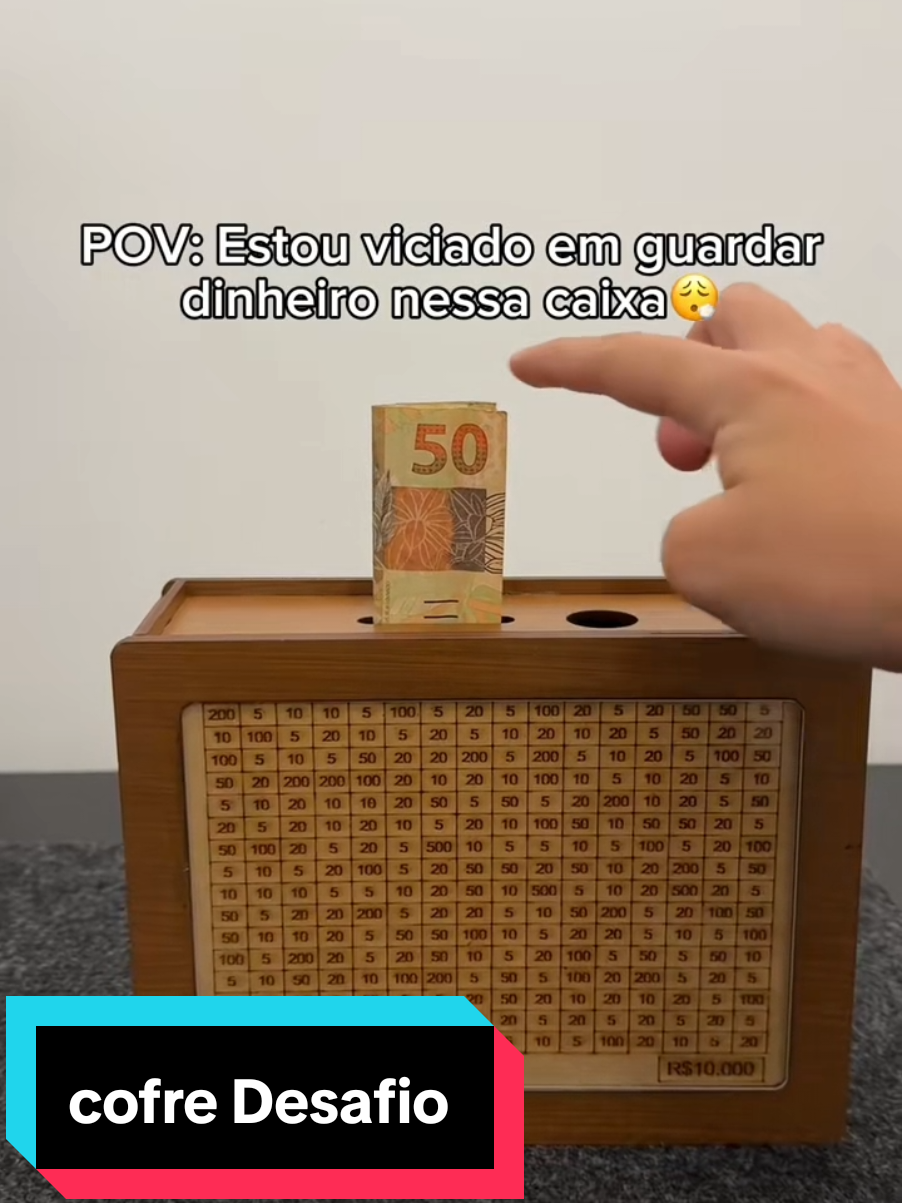 Caixa cofre Desafio  #cofre #economia #tiktokshop 