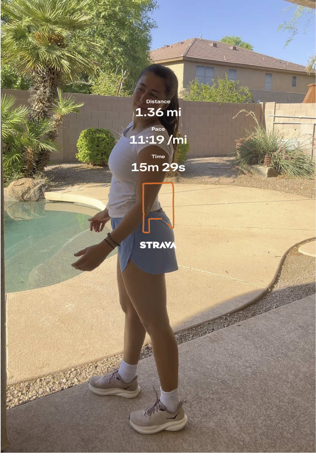 attempted to run in the valley heat 🥵 #az #azrunner #runner #hyroxtraining #marathontraining #lululemon #hybridathlete 