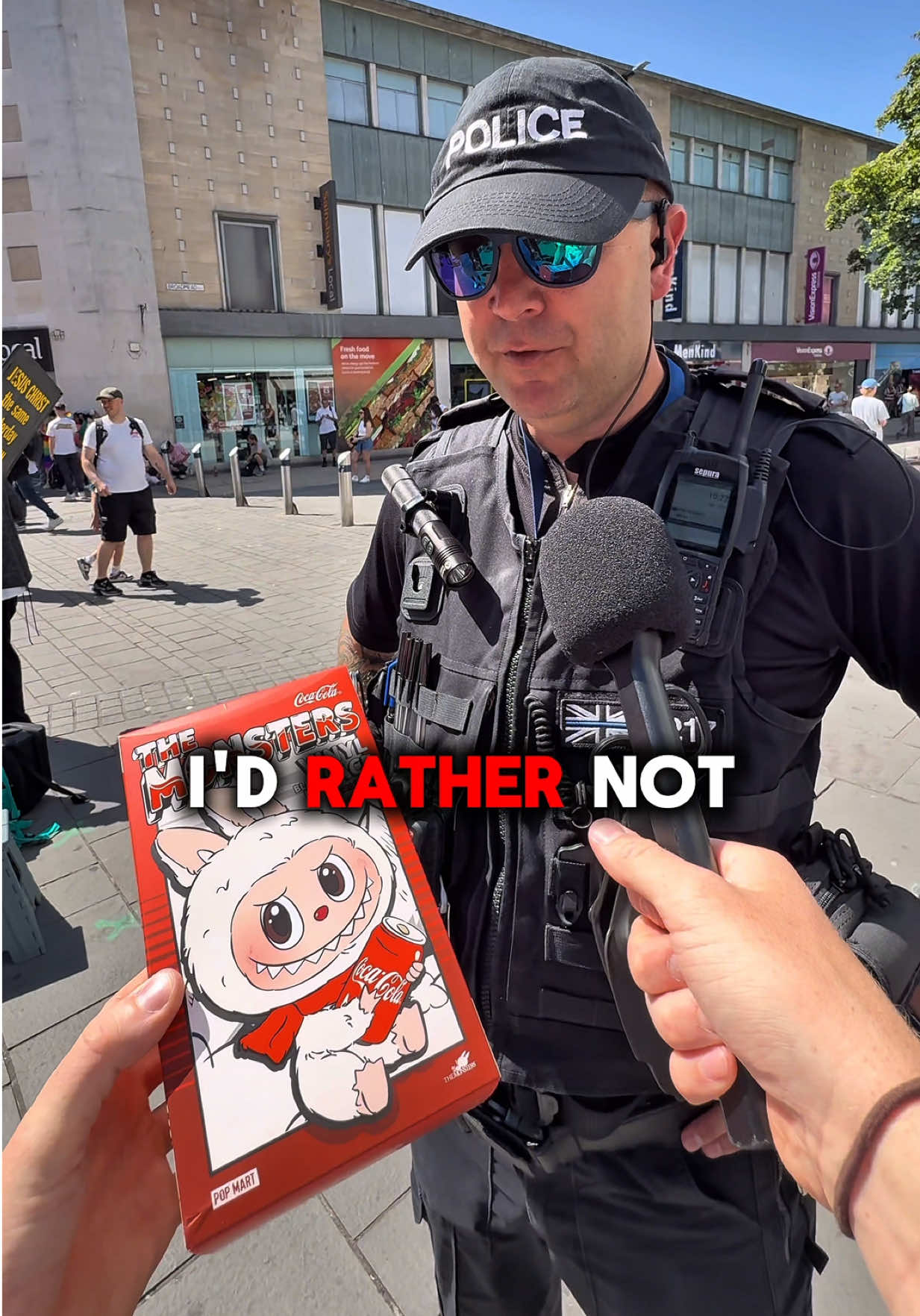 What a good trade 🥤 #labubu #bristol #funnytiktok 
