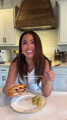these k-rib sandwiches will be on repeat 👌🏼 @knorr 😋#ad #dinner #knorrpartner #walmartpartner  RECIPE BELOW:  BBQ SAUCE:  1 cup brown sugar  1 cup ketchup  3 tbsp molasses 1/4 cup apple cider vinegar  4 tsp ground black pepper  Ribs:  1lb ground pork  1/4 cup corn starch  3 tbsp ice water  Hoagie rolls (4) Pickle slices  Sliced white onion  1	For BBQ Sauce, whisk together brown sugar, ketchup, molasses, apple cider vinegar, 2 tsp Bouillon and black pepper in medium pot. Bring to a boil over medium-high heat, whisking frequently. Reduce heat and simmer, stirring occasionally, until thickened, about 10 minutes. 	2	Meanwhile, for Ribs, combine ground pork, cornstarch, water, and remaining Bouillon in medium bowl. Divide into 4 portions. On a sheet of foil, with wet hands, press each portion into a rectangle that’s roughly 7 x 3 inches. Cover patties with plastic wrap. Using the handle of a wooden spoon, create indentations to make patties look like “ribs”. 	3	Heat large nonstick skillet over medium-high heat; lift patties off foil and add to skillet. Cook 5 to 6 minutes, turning once until browned and cooked through. 	4	Brush both sides of patties generously with about ¾ cup of the BBQ Sauce. 	5	Place patties on roll bottoms. Evenly top with pickles and sliced onions, then roll tops and enjoy! Serve remaining BBQ Sauce on the side or save for another use.