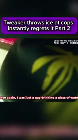 Tweaker throws ice at cops and instantly regrets it | Part 2 #fyp #cops #police #viral #bodycam #crazy #shocking #viralbodycam 