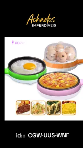 Dê uma olhada em Frigideira Antiaderente 110v/220V Cozedor Para Ovos e Legumes no Vapor Multifuncional por R$89,99. Compre na Shopee agora! https://s.shopee.com.br/2g0GSFdhTX
