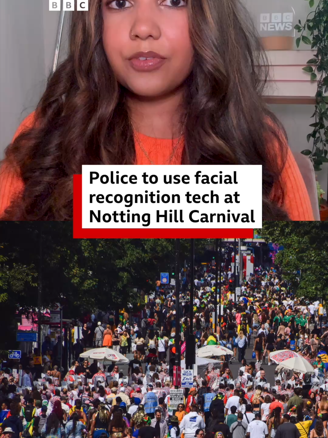 The Met Police also plans to install screening arches at some of Notting Hill Carnival's busiest entry points, where stop-and-search powers will be used. #NottingHillCarnival #Carnival #London #NottingHill #MetPolice #MetropolitanPolice #UK #BBCNews