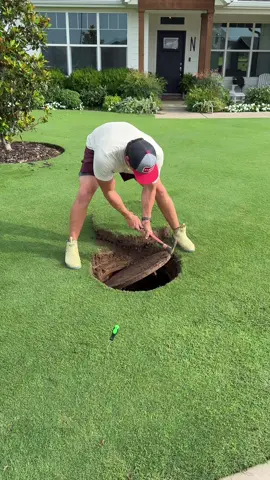 Nobody likes a moist manhole. #LawnRenovation
