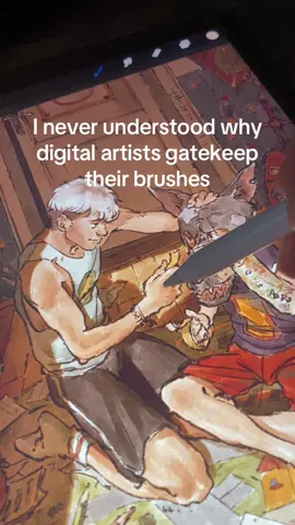 Or the “it doesnt matter what brush you’re using” hello? That’s literally what digital art is about . . . . . . . . . . . . . #procreateart #digitalart #digitalartist #illustration #procreate 