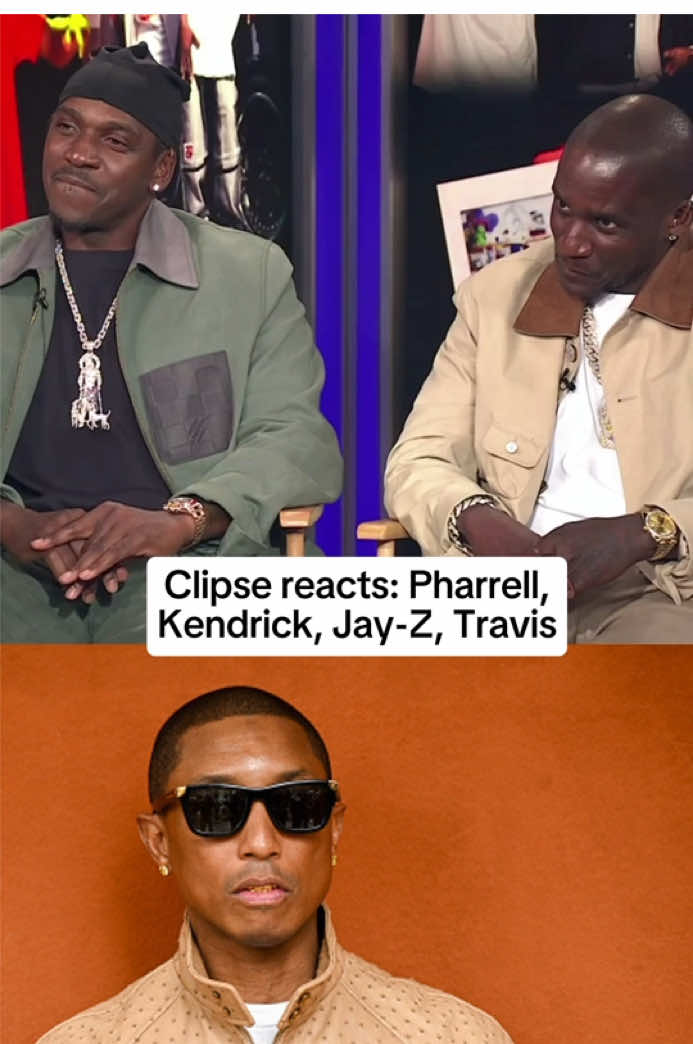 Rapid fire questions with hip hop duo Clipse. 🔥⚡️ #pushat#malice#clipse#kendricklamar#travisscott#pharrell#hiphop