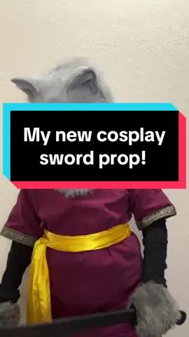 I think this is the perfect audio to debut my new polycarbonate sword cosplay prop that I bought recently. I absolutely love it! 🗡️🥰 #swordprop #doyouknowhowtousethatthing #cosplayhumor #wolfcosplay #cosplayer #genxcosplayer #cosplayersoftiktok 