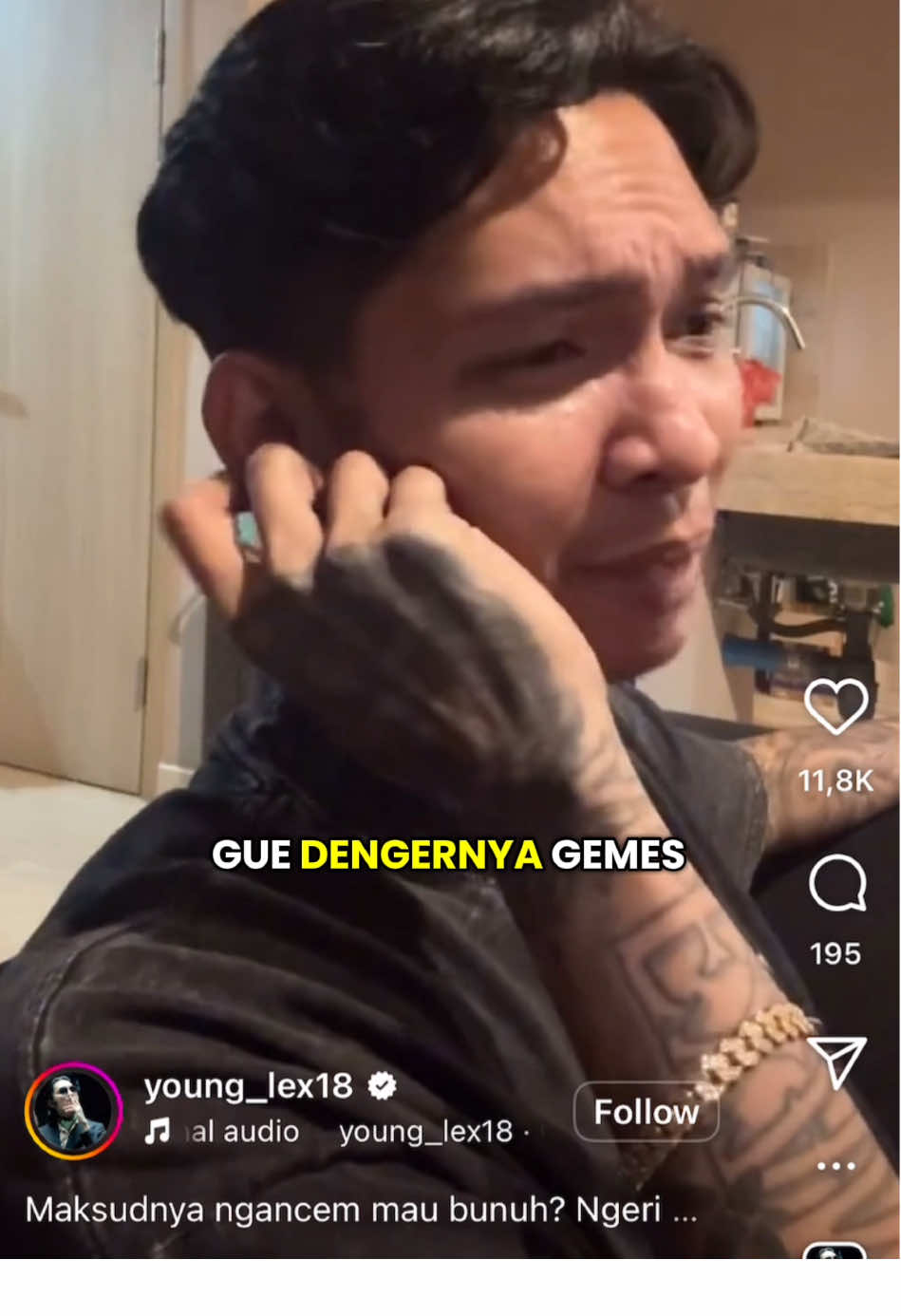 younglex kesal tentang  masalah pengancaman dan kehamilan erika carlina. #erikacarlina #younglex #bravy #vconk #braver 
