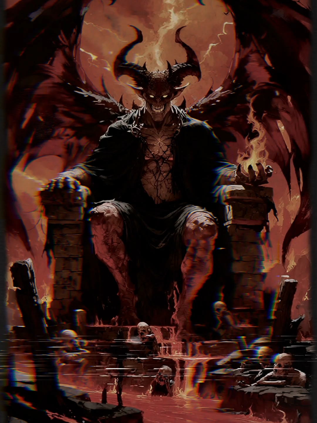 Do you think you can defeat me#demons #lucifer #occultism #darkness #baphomet #pacts