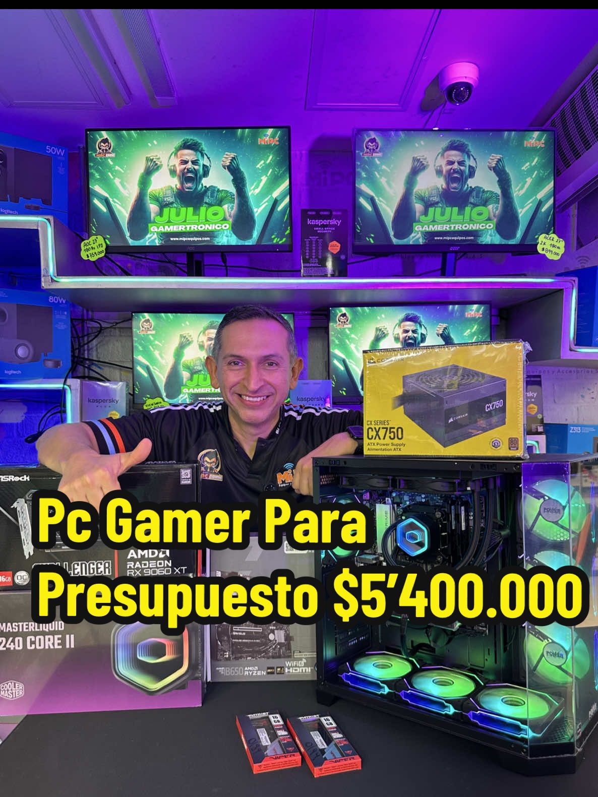 La mejor opción de Pc Gamer si tienes $5’400.000 🤩😎 Perfecto para juegos exigentes, edición y streaming. 🔥Precio especial: $5,400.000 COP ¡Potencia real a precio justo! 🚀🎮 📦 ¡Disponible ya! Escríbenos para más info. 🇨🇴 ¡Hacemos Envíos a toda Colombia! 📱 Escríbenos al WhatsApp para más información: 301-392-2368 🛒 Compra en línea: www.mipcparquecentral.com 📍 Visítanos: C.C. Parque Central Local 72 Barranquilla, Colombia.  #PcGamer #ComboGamer #MiPcEquipos #Colombia #pcgaming #gaming #setupgamer #GamingSetup #mipcequipos #gamerlife #barranquilla