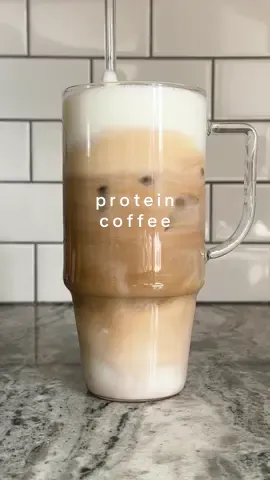 this has been my go to coffee lately! soooo good and nearly 50 grams of protein! ☕️🤎☁️ #morningcoffee #proteincoffeerecipe #proteincoffee #asmrsounds #asmrfood @RYSE Supplements @fairlife @Chobani 