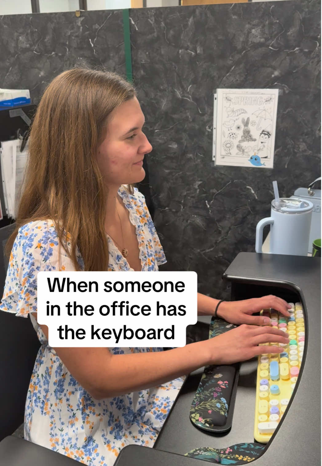 Oh.. ok. 🫠 is it 5pm yet? #worklife #keyboard #asmr #funny #officehumor #coworkers #foryoupage #working #worktok 