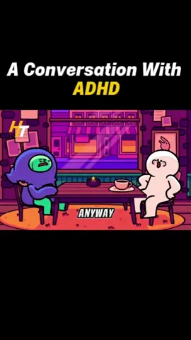 A conversation with ADHD..... #ADHD #adhdtiktok #adhdcheck #human #animation #body #doctor #health 