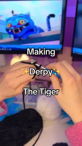Currently obsessed with KPop: Demon Hunters and I regret NOTHING 🤩💖 🔗 Link in bio if you’d like to adopt a plushie 🧡 I saw the movie this weekend and immediately had to crochet the derpy demon tiger 🐯 it turned out SO CUTE I can’t stop staring at it 🎤 💅 📝 Pattern: free pattern by lailoos_crochet_shop on IG 🧶Yarn: @Premier Yarns parfait chunky 🪝Hook: 5mm #kpopdemonhunters #crochettok #amigurumi #fiberarts #handmadeplush #kpopfanart #golden #crochetcat #kawaiiplush #fyp 
