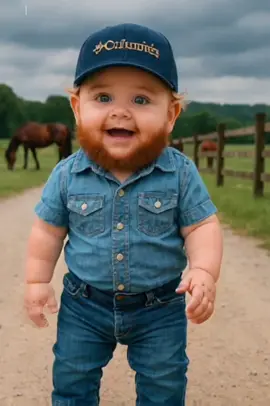 Ain’t no love in Oklahoma, but this baby’s got my heart 💔👶🎸 Luke Combs but he’s a toddler with a beard = perfection 💯 #BabyLukeCombs #CountryTok #CapCutEdit #AintNoLove #ComedyMusic #BeardedBaby #SouthernCharm 