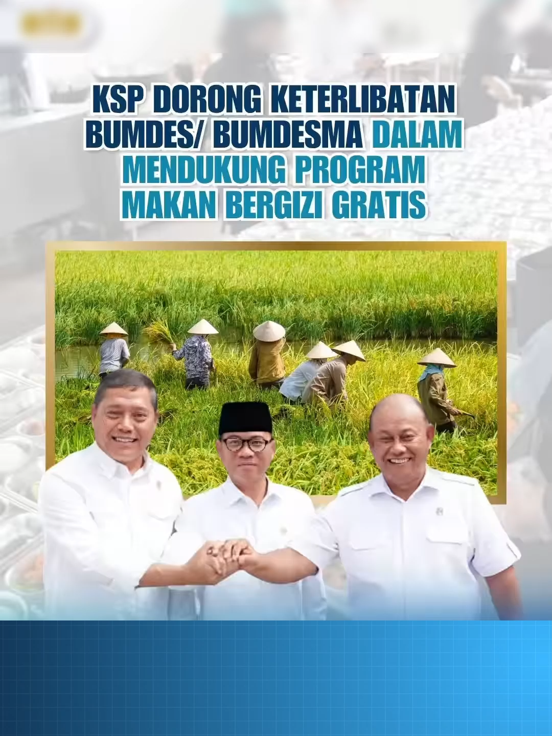 Potensi desa diberdayakan! KSP mendorong BUMDes/BUMDesma untuk ambil peran dalam menyukseskan program Makan Bergizi Gratis. Ini adalah langkah strategis untuk kesejahteraan bersama. 🍎🍚 #EkonomiDesa #KesejahteraanRakyat #MakanBergizi