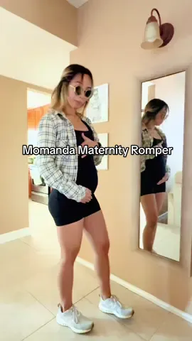 PREGNANT MOMMAS!!  This NEEDS to be your next purchase 😍  Definitely getting more from @Momanda.us  Stretchy ✅  Breatheable ✅  Buttery soft ✅  Cute ✅  #maternity #outfitinspo #pregnancy #pregnant #maternityclothes #romper #maternityromper #2ndtrimester #pregnantlife #fyp #foryou #trending #fypシ 
