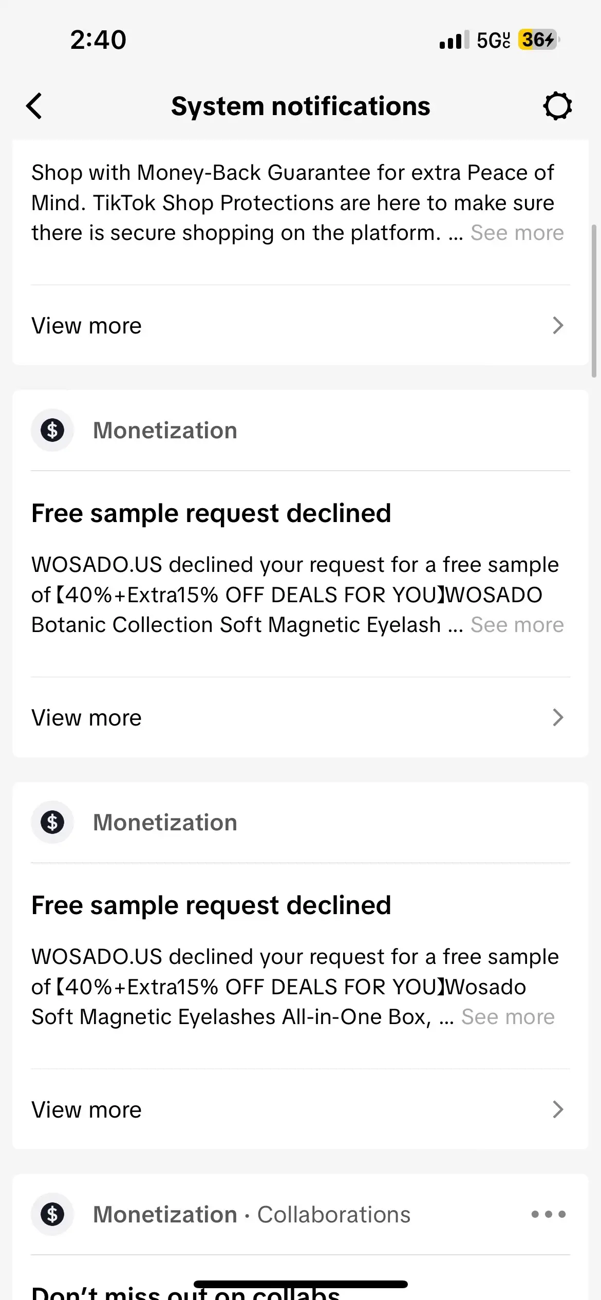 They invite you to apply for a sample and then decline your request…so do you want to collab or no?! 