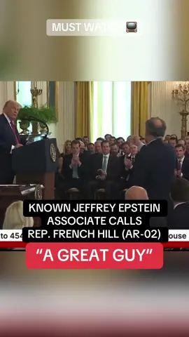 BREAKING🚨 KNOWN JEFFREY EPSTEIN ASSOCIATE calls Rep. FRENCH HILL (AR-02) “a GREAT GUY.” Epstein’s alleged “best friend” said that he called Hill late at night & Hill told him “I’m there, sir” 👀 We’ll keep you updated with developments in this story.