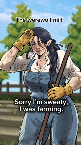 My Werewolf Girlfriend’s gonna come out August 1st! Please stay tuned if you wanna read a messy werewolf yuri in grimdark Stardew Valley setting! I’ll be posting to my social medias and specifically my Patreon. #mywerewolfgirlfriend #wlw #werewolf #yuri #gl #webcomic #comic #webtoon