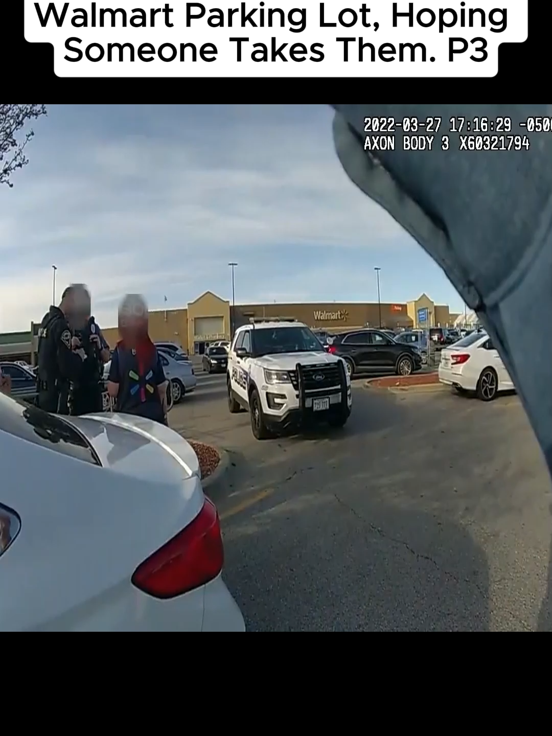 Mother Abandons Kids in Walmart Parking Lot, Hoping Someone Takes Them#fyp #usa #situation #bodycam #cam #criminal #cops #police #viral #trending